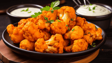 Baked Buffalo Cauliflower Bites