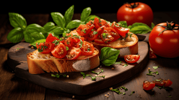 Bruschetta with Fresh Tomato and Basil