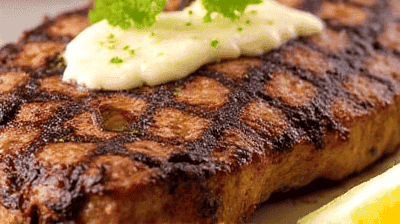 Grilled Steak with Garlic Butter