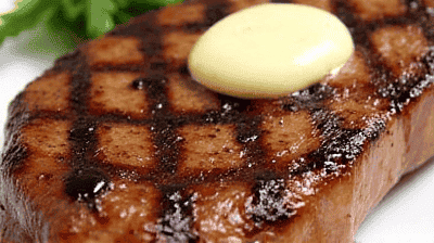 Grilled Steak with Garlic Butter