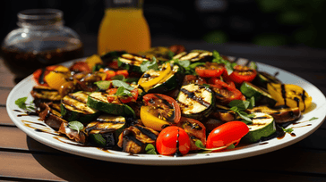 Grilled Vegetable Salad with Balsamic Glaze