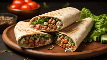 Mediterranean Chickpea Salad Wrap