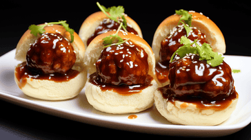 Mini BBQ Meatball Sliders