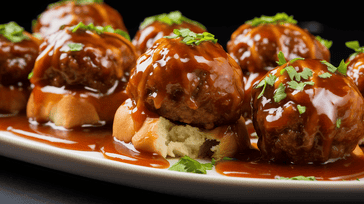 Mini BBQ Meatball Sliders