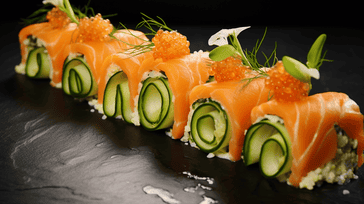 Smoked Salmon Cucumber Rolls