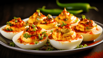 Spicy Sriracha Deviled Eggs