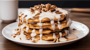 Warm Cinnamon Roll Pancakes